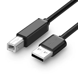 პრინტერის კაბელი UGREEN US104 (10327) USB 2.0 A Male to B Male Printer Cable, 2m, Black